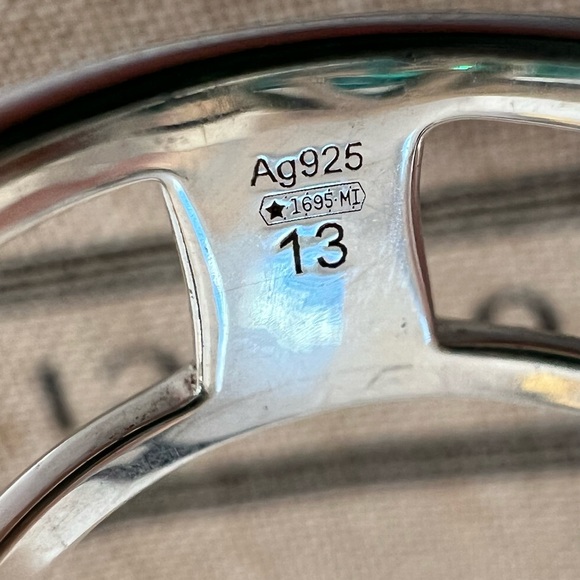 GUCCI Interlocking G wide open band Ring - Picture 9 of 9